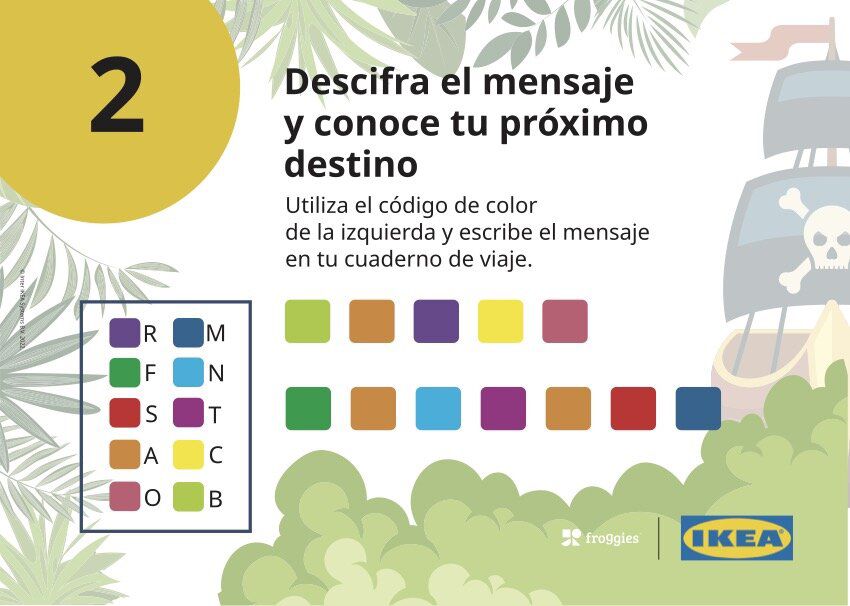 IKEA: Gincana infantil y cuaderno de viaje en tienda: Tarjeta educativa (variante tienda Canarias) 02