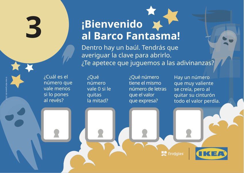 IKEA: Gincana infantil y cuaderno de viaje en tienda: Tarjeta educativa (variante tienda Canarias) 03