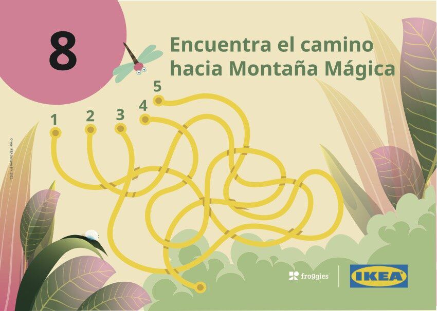 IKEA: Gincana infantil y cuaderno de viaje en tienda: Tarjeta educativa (variante tienda Canarias) 08