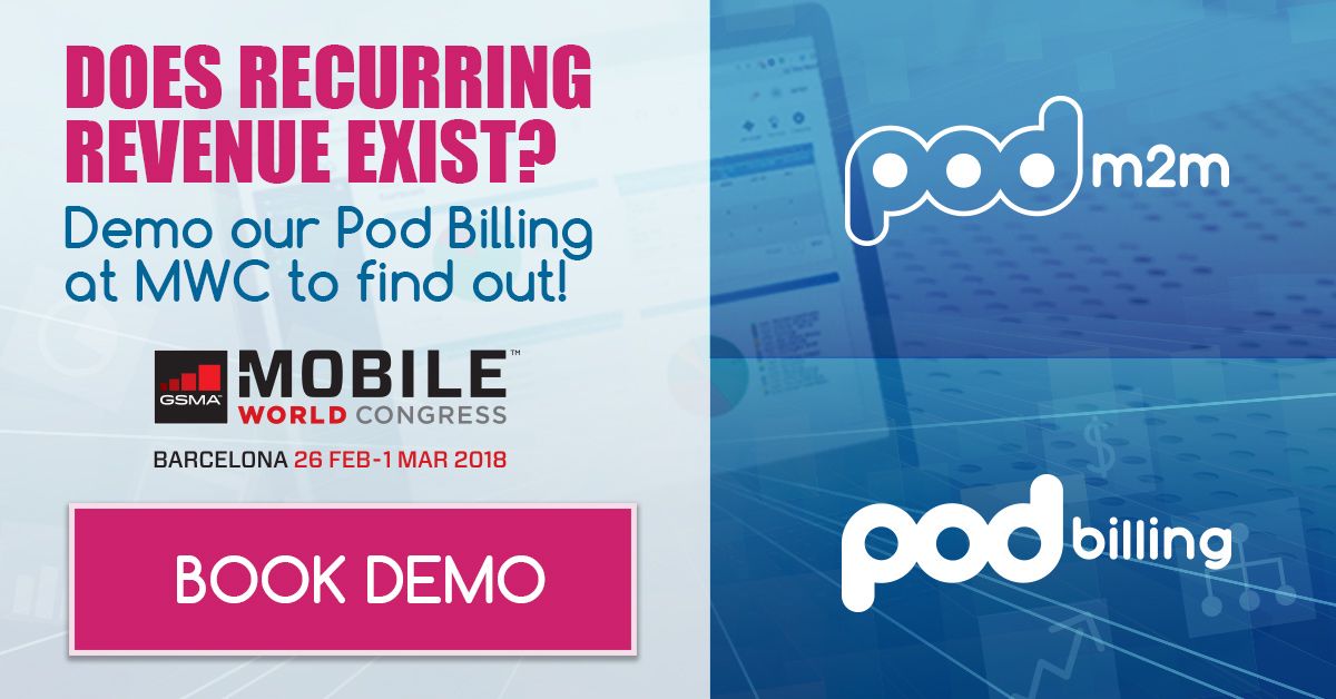 Pod Billing — Banners para Google Ads: Mwc pod billing podm2m logos