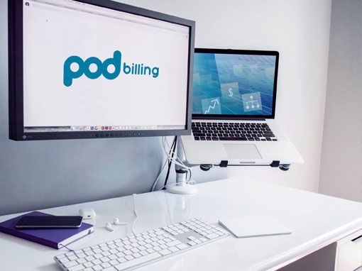 Pod Billing — Banners para Google Ads: Pod billing lifestyle mockup