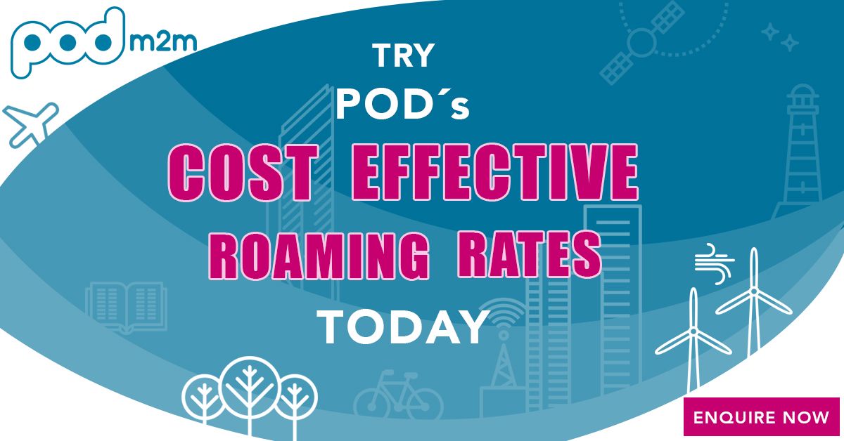 Pod Billing — Banners para Google Ads: Pod m2m roaming rates rectangle