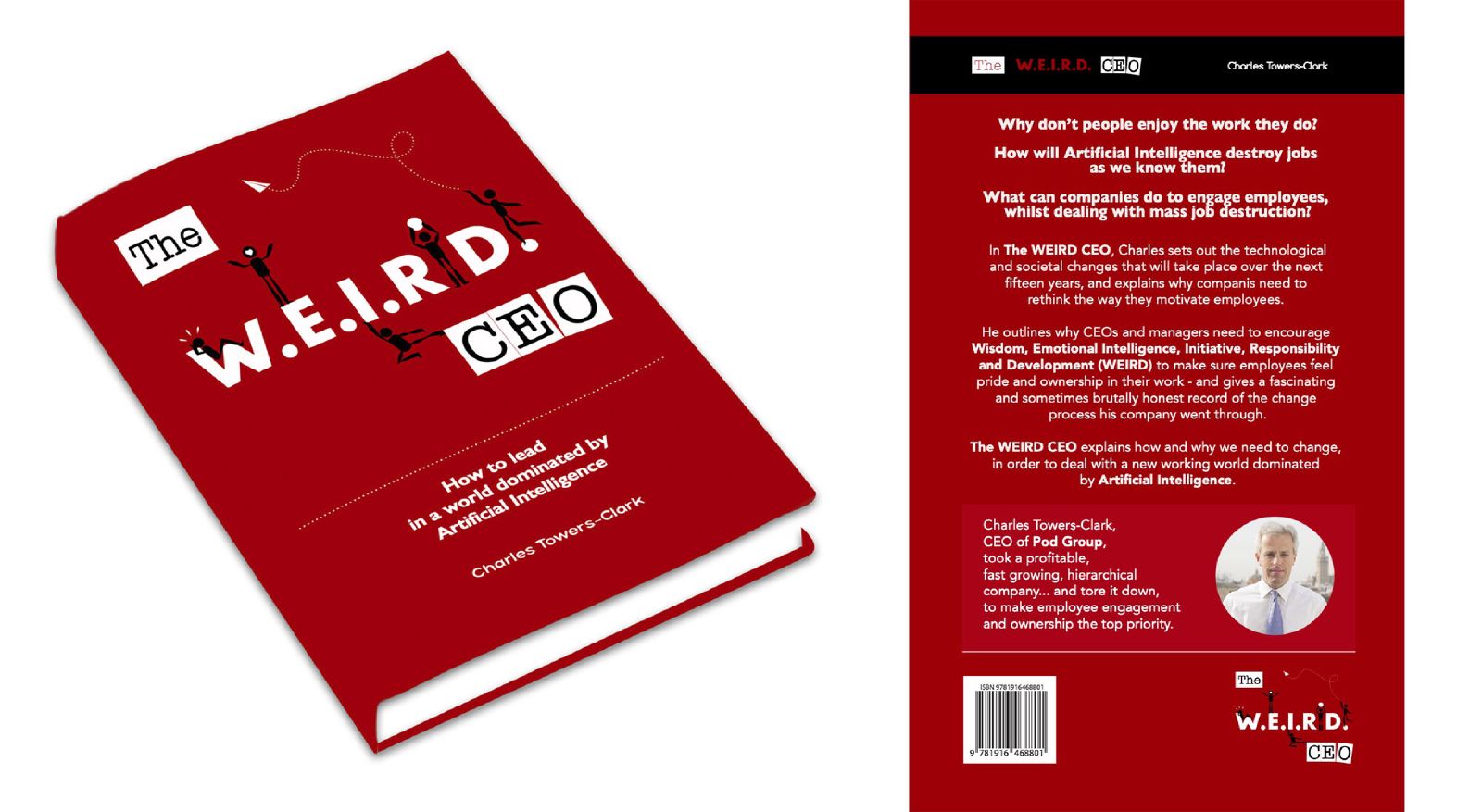 The WEIRD CEO: Portada e interior de cubierta completos del libro